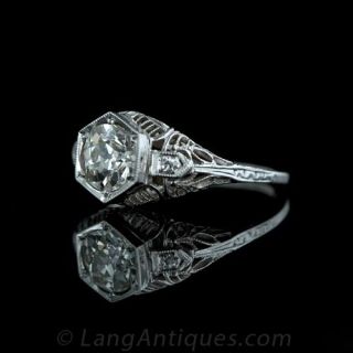 1.10 Carat Diamond  Filigree Ring
