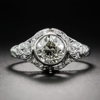 1.10 Carat Early-Art Deco Diamond Engagement Ring