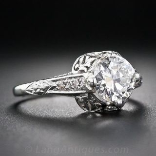 1.10 Carat Edwardian Diamond Engagement Ring