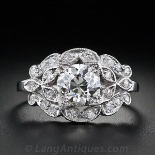 1.10 Carat Edwardian  Diamond Engagement Ring