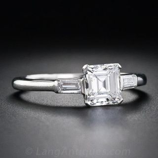 1.10 Carat Emerald-Cut Diamond Ring