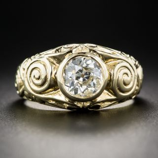 1.10 Carat European-cut Diamond Ring