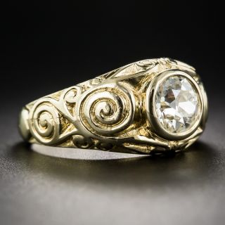1.10 Carat European-cut Diamond Ring