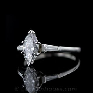 1.10 Carat Marquise Cut Diamond Engagement Ring