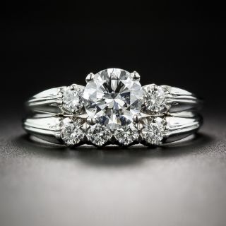 1.10 Carat Vintage Wedding Set Granat Brothers GIA E-VS1  - 2