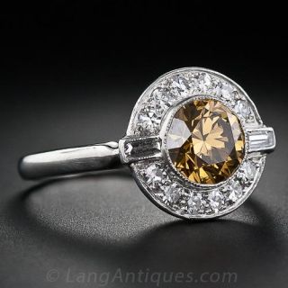 1.12 Carat Natural Fancy Colored Diamond Ring