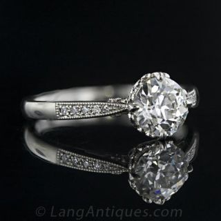 1.13 Carat Diamond Edwardian Style Engagement Ring