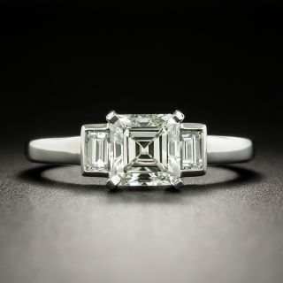 1.13 Carat Emerald-Cut Diamond Engagement Ring -  GIA K VS1 - 1