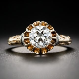1.13 Carat Victorian Style Diamond Engagement Ring