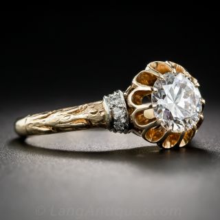 1.13 Carat Victorian Style Diamond Engagement Ring