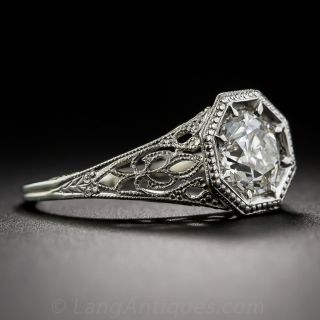 1.13 Diamond Vintage Engagement Ring