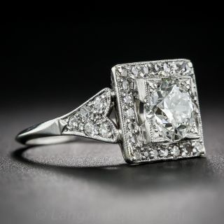 1.14 Carat Diamond Art Deco Ring