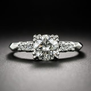 1.14 Carat Mid-Century Vintage Diamond Engagement Ring