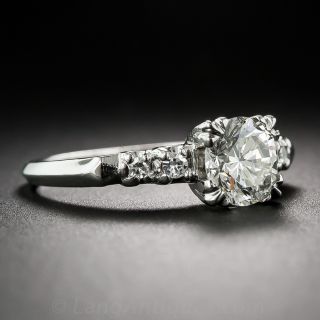 1.14 Carat Mid-Century Vintage Diamond Engagement Ring