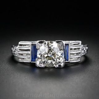 Art Deco Diamond Engagement Ring 
