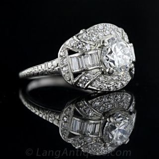 1.15 Carat Art Deco Diamond Ring