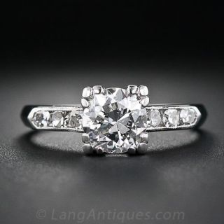 Classic 1.15 Carat Mid Century Diamond Ring