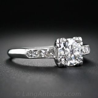 Classic 1.15 Carat Mid Century Diamond Ring