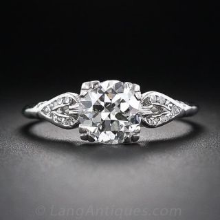 1.15 Carat Mid-Century Diamond Engagement Ring