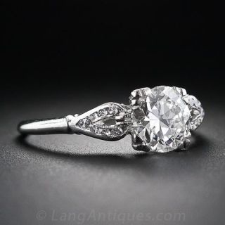 1.15 Carat Mid-Century Diamond Engagement Ring