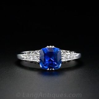 1.15 Carat Sapphire Engagement Ring