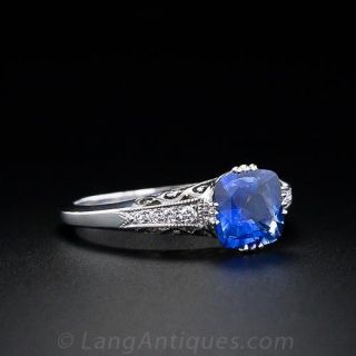 1.15 Carat Sapphire Engagement Ring