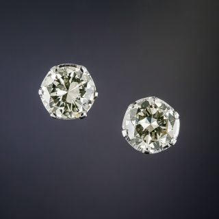 1.15 Carat Vintage Diamond Studs