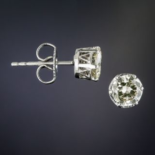 1.15 Carat Vintage Diamond Studs