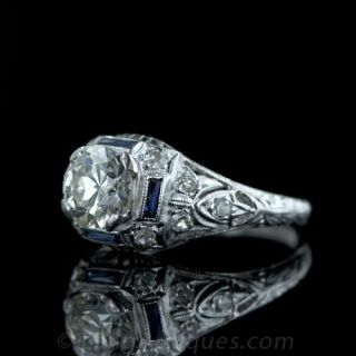 1.15 ct. Beautiful Art Deco Diamond Engagement Ring