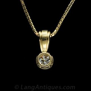 1.16 Carat Contemporary Diamond Pendant 