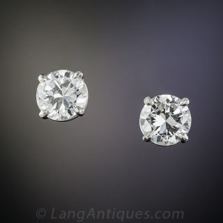 1.16 Carat Diamond Ear Studs