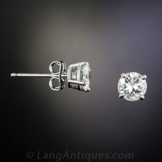1.16 Carat Diamond Ear Studs