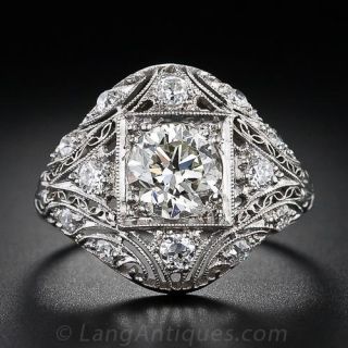 1.16 Carat Edwardian Diamond Ring