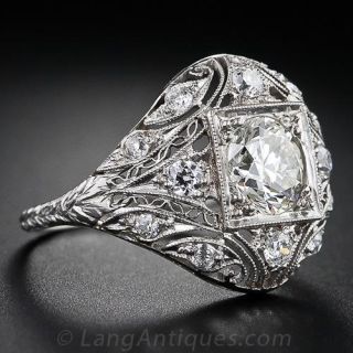 1.16 Carat Edwardian Diamond Ring