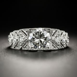 1.18 Carat Diamond Art Deco Engagement Ring - GIA I VS1 - 2