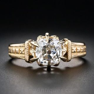 1.18 Carat Diamond Victorian Engagement Ring