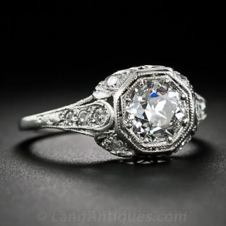1.19 Carat Diamond Antique Engagement Ring