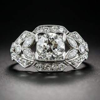 1.20 Carat Diamond Art Deco Engagement Ring