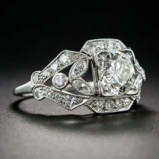 1.20 Carat Diamond Art Deco Engagement Ring