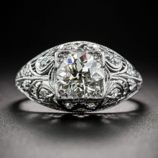 1.20 Carat Diamond Art Deco Engagement Ring