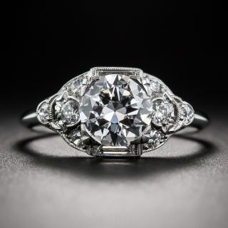 1.20 Carat Diamond Art Deco Engagement Ring