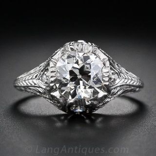 1.20 Carat Edwardian Diamond Engagement Ring