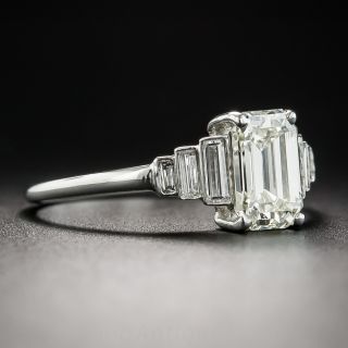 1.20 Carat Emerald-Cut Platinum Diamond Ring 