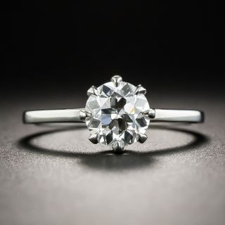1.20 Carat European-Cut Diamond Solitaire - GIA F VS2 by Lang 