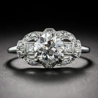 1.22 Carat Art Deco Diamond Ring  GIA K - VS2 by Hayden Wheeler