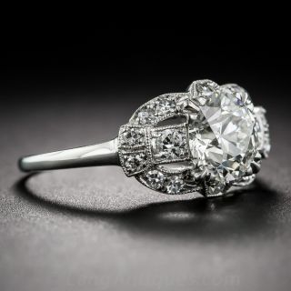1.22 Carat Art Deco Diamond Ring  GIA K - VS2 by Hayden Wheeler