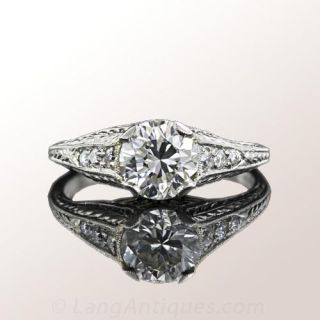 Art Deco Diamond Engagement Ring 
Art Deco Jewelry 