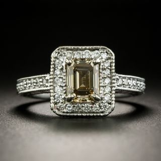 1.22 Carat Natural Fancy Yellowish Brown Diamond Engagement Ring - GIA  - 1