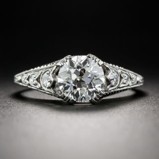 1.23 Carat Diamond Art Deco Engagement Ring GIA G/VS1