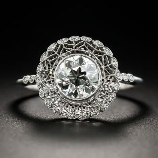 1.23 Carats Edwardian Style Engagement Ring - GIA J VS2 - 1